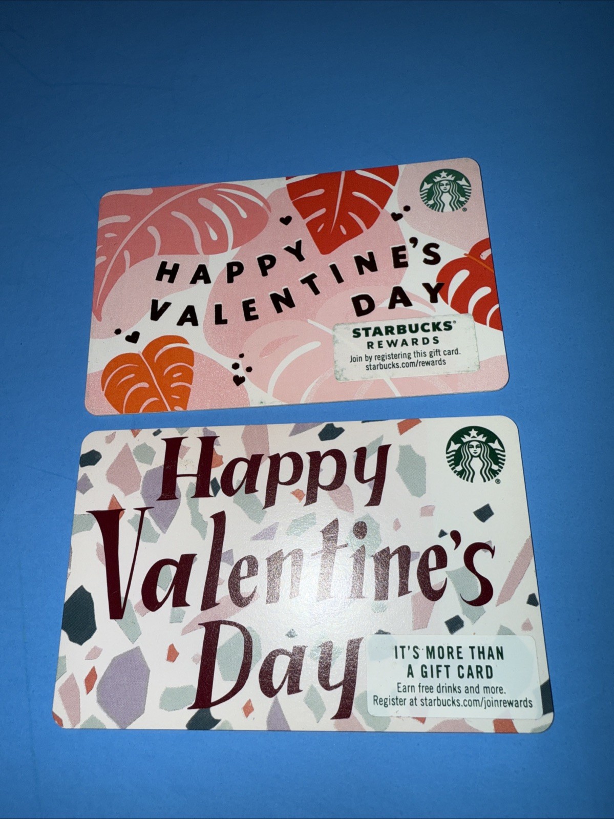 STARBUCKS 2018,2019 HAPPY VALENTINES DAY GIFT CARDS - BRAND NEW 
