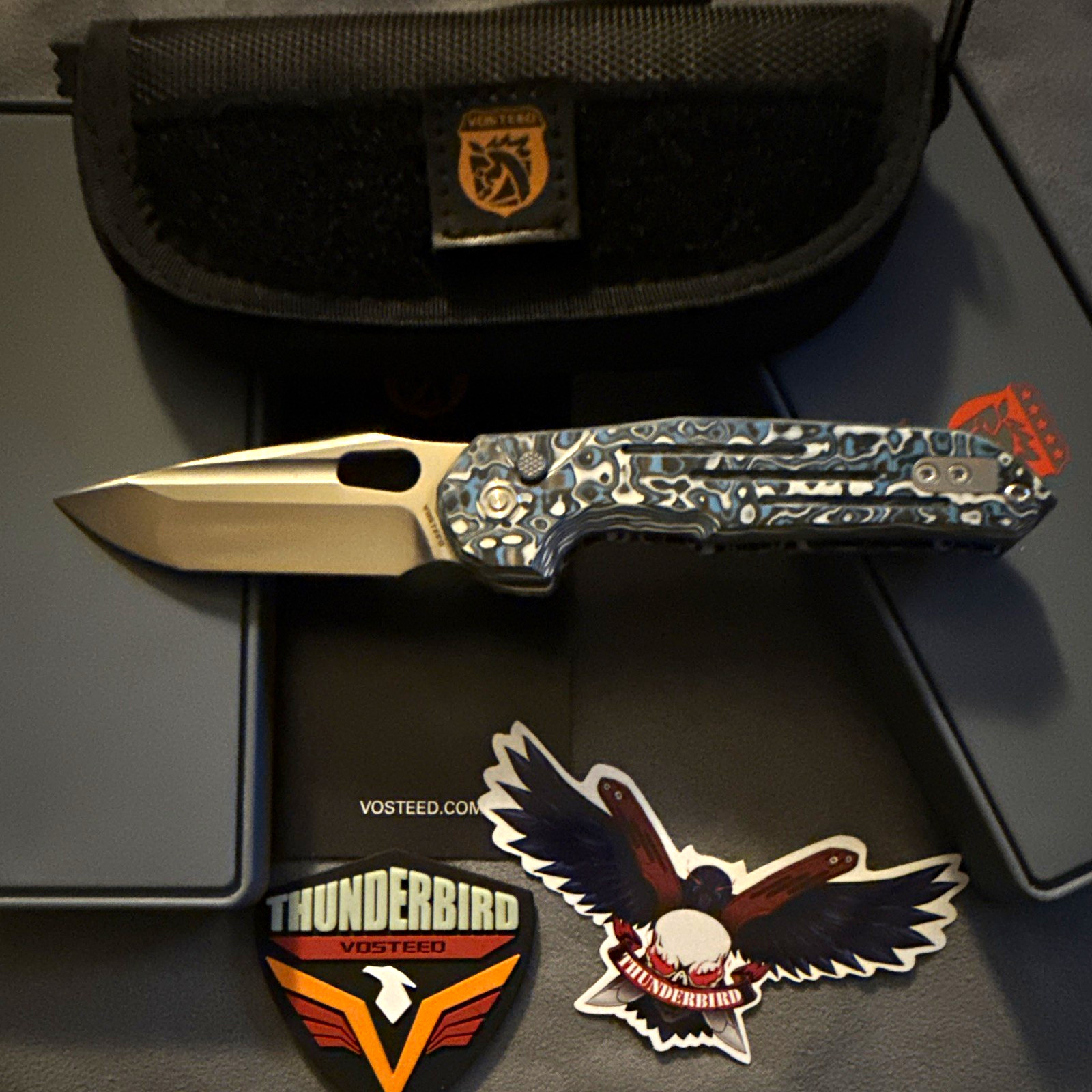 Vosteed Thunderbird - Trek Lock M390 Blade & Cloud Carbon Fiber Handle A0310