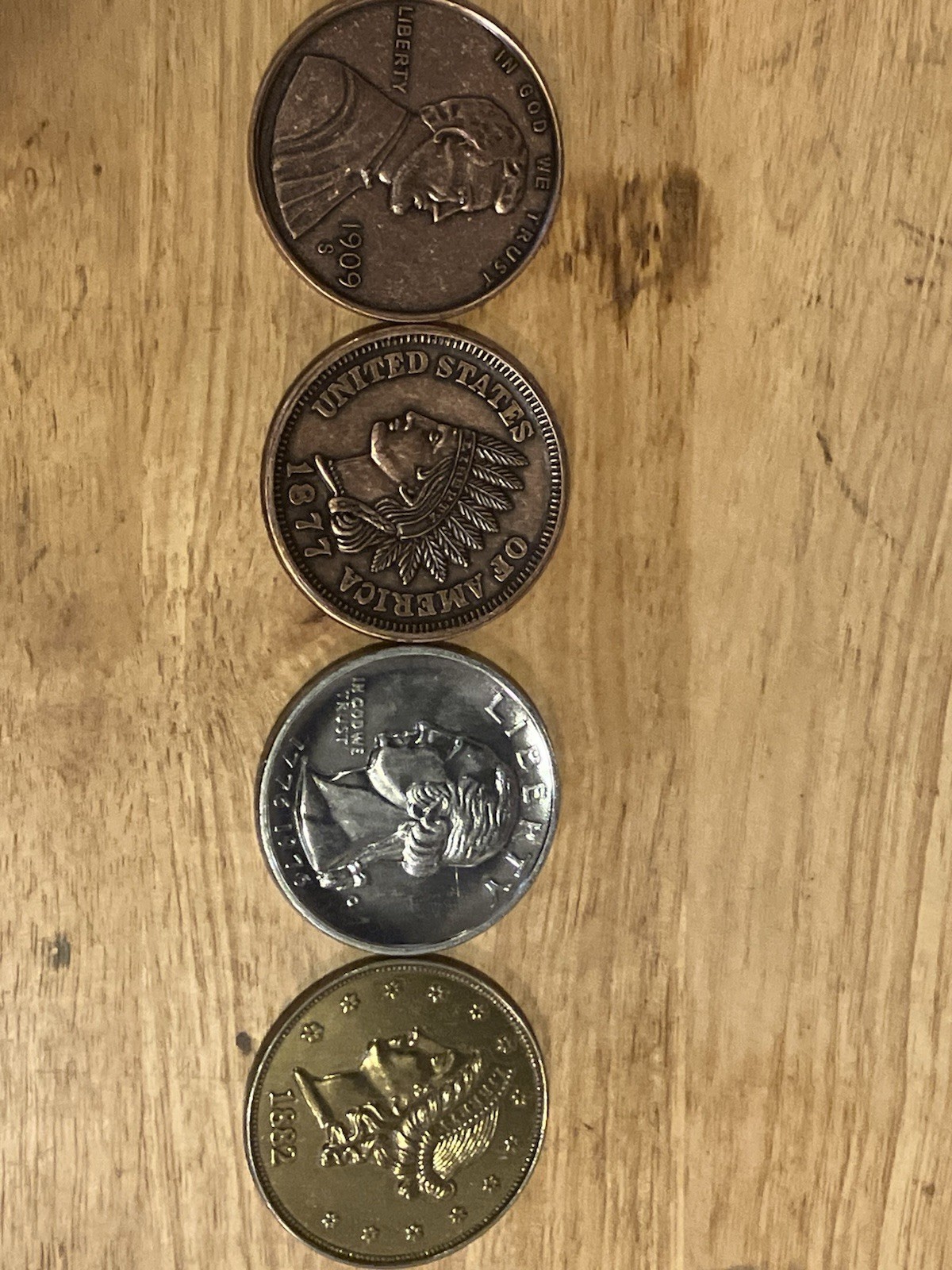 Vintage Jumbo Metal Replica Coin Lot 3\