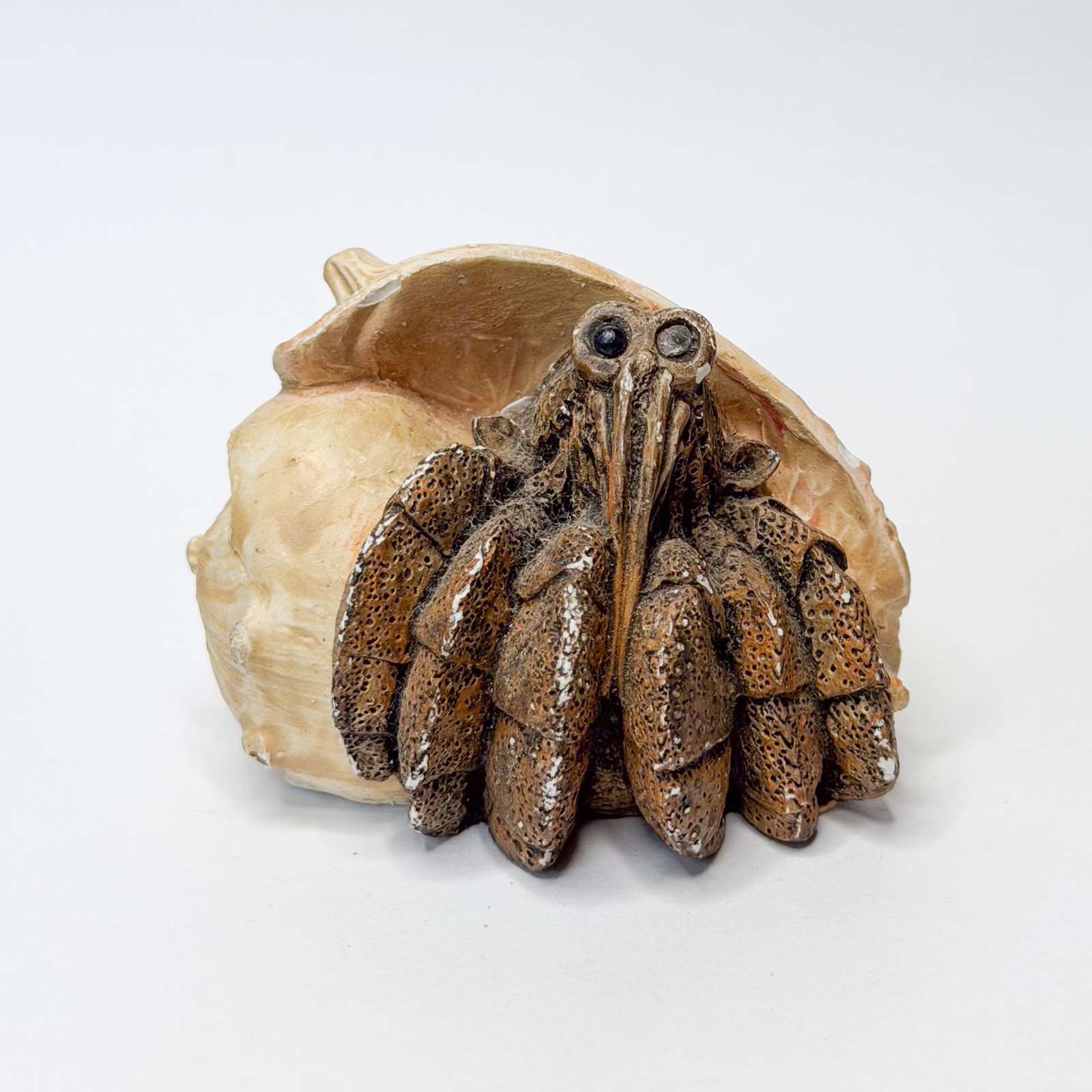 Stone Critter Littles Hermit Crab Figurine 1990 Ocean Trinket