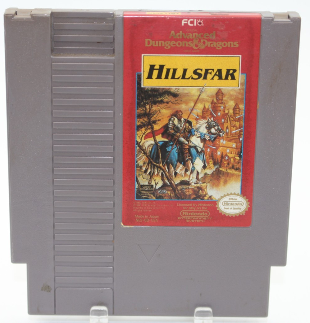 NES Hillsfar Advanced Dungeons & Dragons Video Game 1985 Nintendo