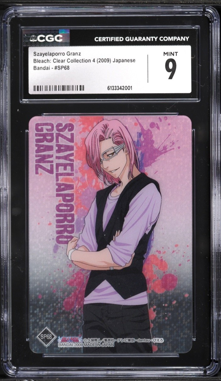 2009 Bleach Japanese Bandai Clear Collection 4 Szayelaporro Granz CGC MINT 9