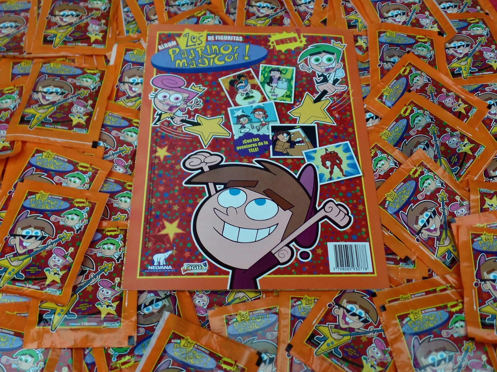 The Fairly Oddparents Nickelodeon 100 packs (500 cromos)Plus   Album Funny
