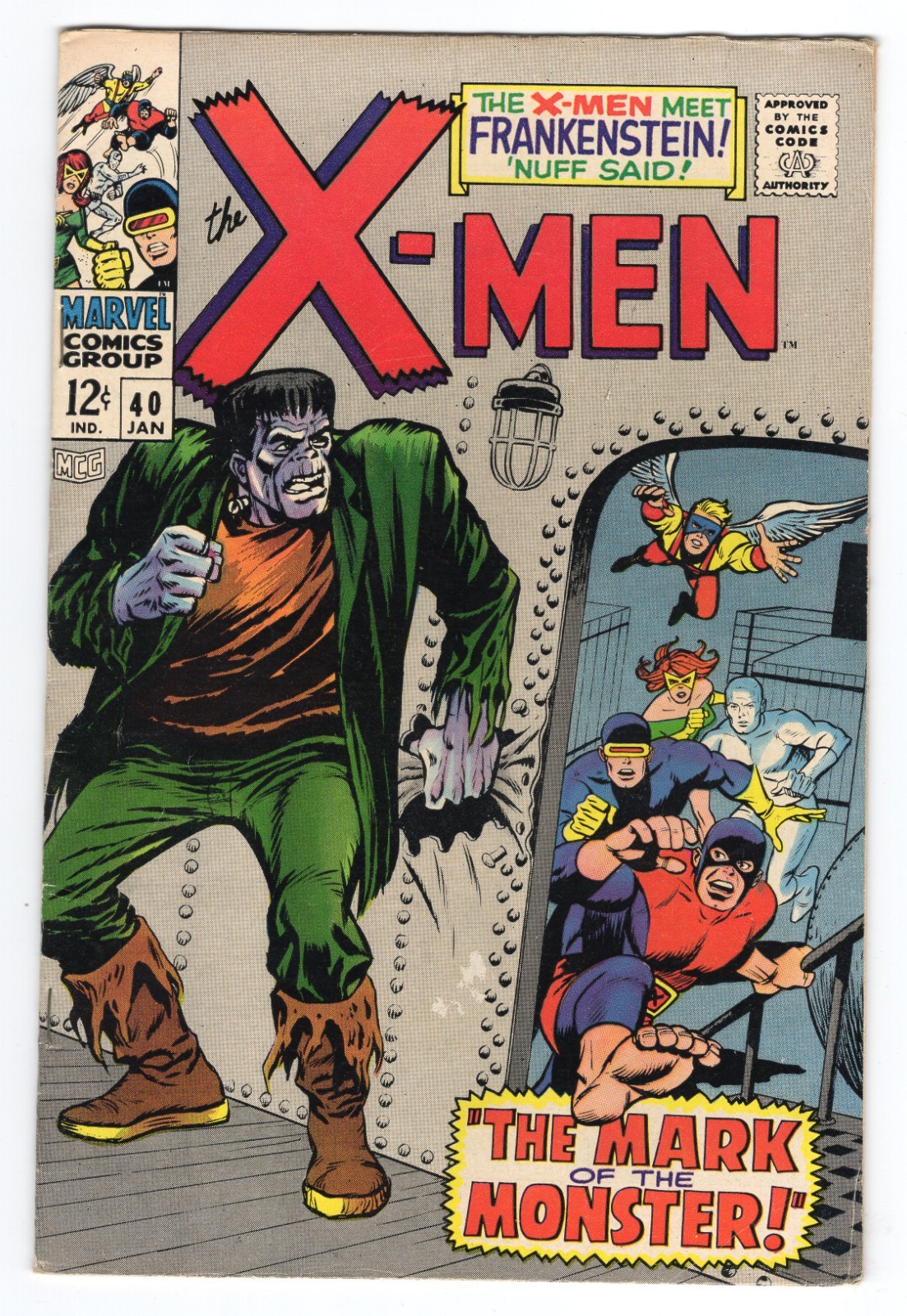 X-Men 40 1968 Marvel Comics VG/F 5.0 1st App Frankenstein's Monster Jean Grey