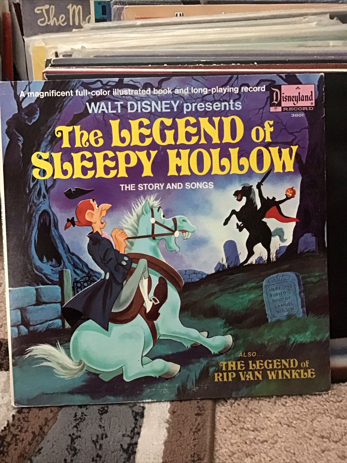 Walt Disney Presents The Legend Of Sleepy Hollow 1971 RARE Vinyl Album Record