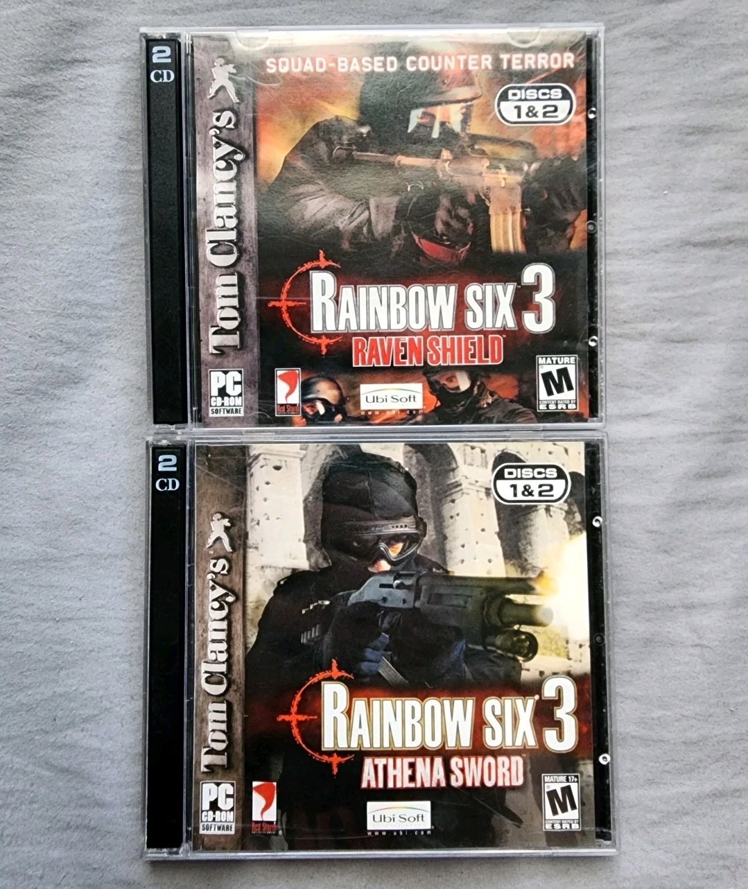 Tom Clancy's Rainbow Six 3: (PC, 2004) Raven Shield & Athena Sword
