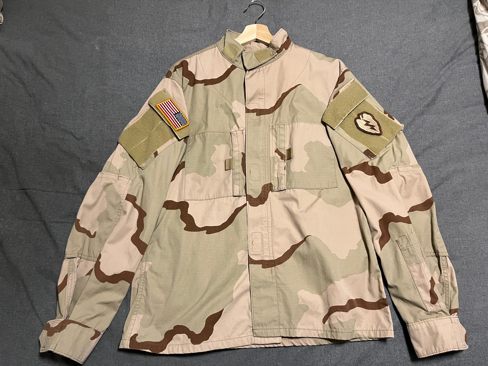 US Army Desert DCU Close Combat Uniform CCU Camo Rare OEF OIF 2nd 25th Med Long