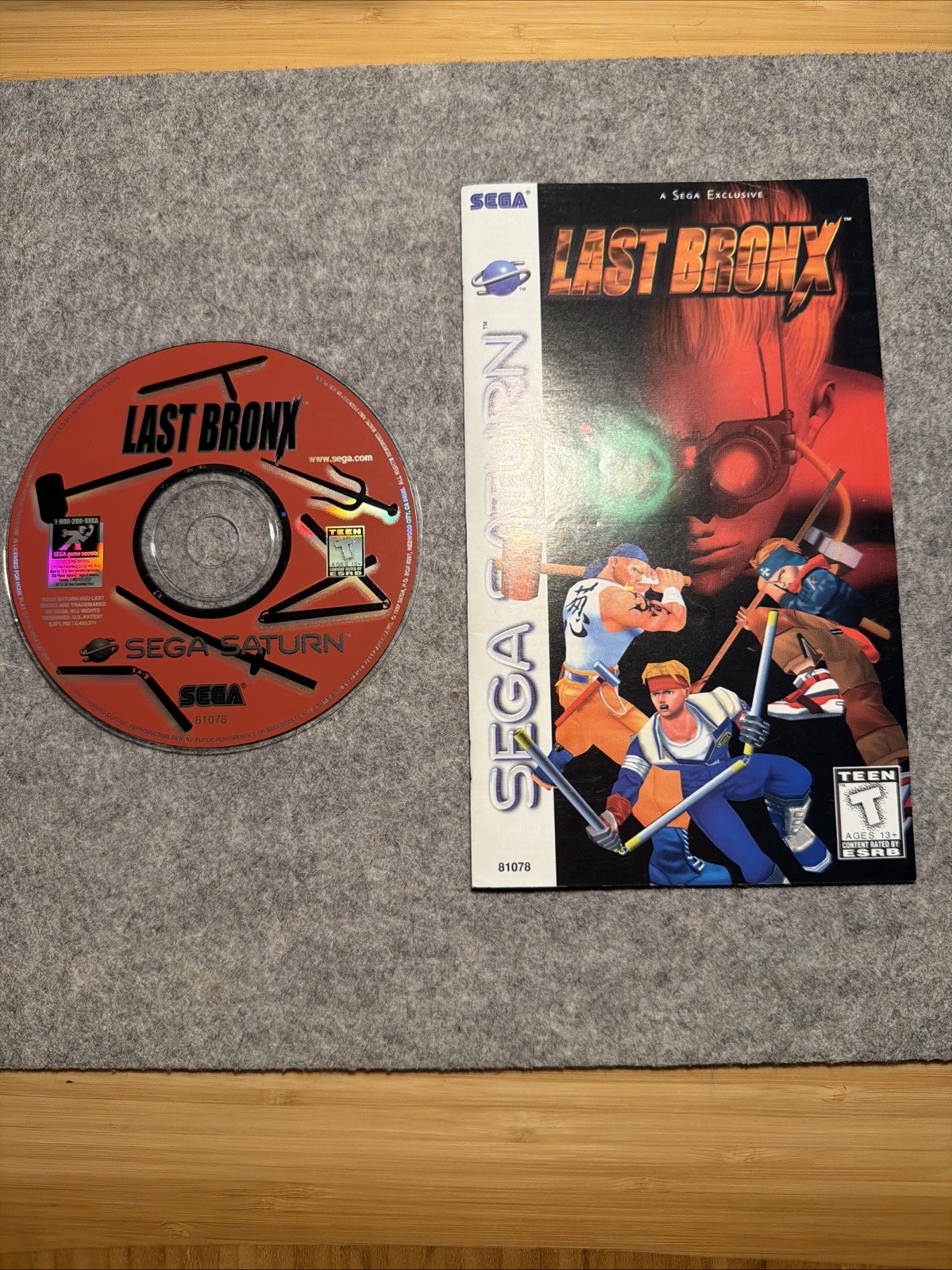 Last Bronx (Sega Saturn, 1997) Disc & Manual Only T&W