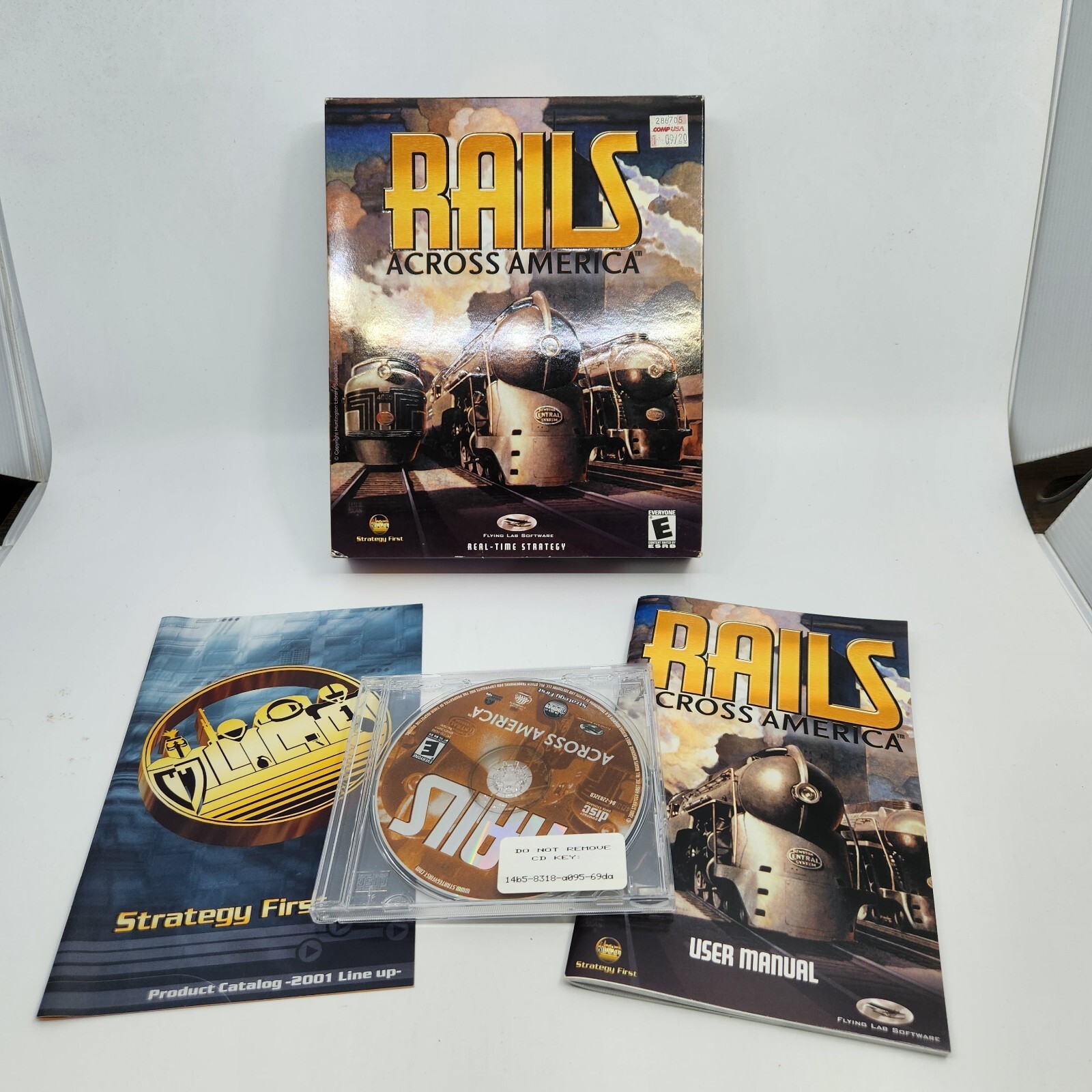 Big Box Rails Across America PC CD 2001 Strategy First 2001 Pre-owned