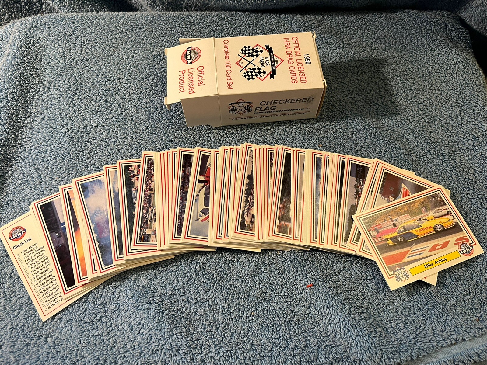 1990 Official Licensed IHRA Drag Cards Complete 100 Cards Set OB (cb)
