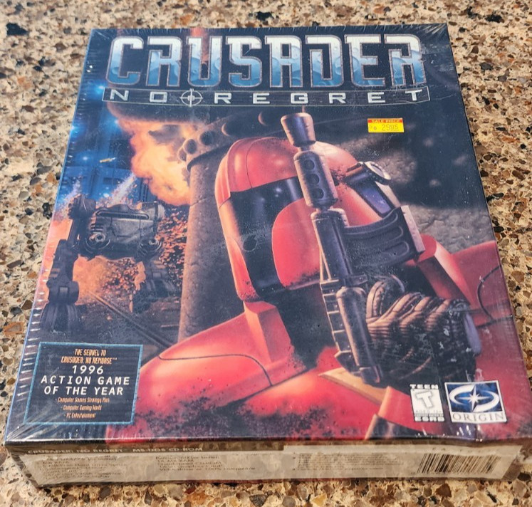 Crusader: No Regret (1996) PC CD-ROM Origin Systems Big Box