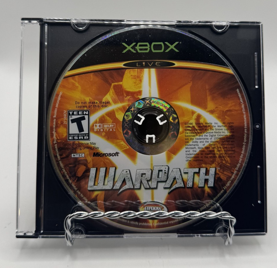 Xbox WarPath (Microsoft Xbox, 2006) Disc Only Tested