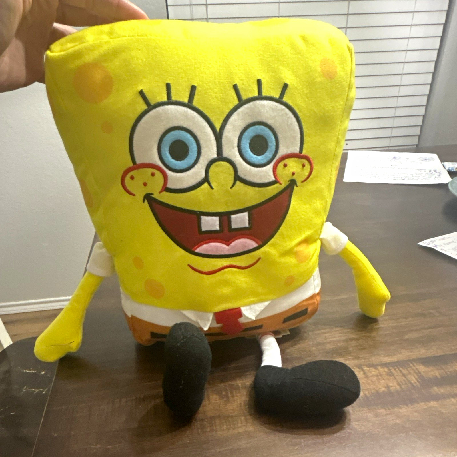 Basic Fun SpongeBob SquarePants Plush 2021 Yellow Polyester Stuffed Toy