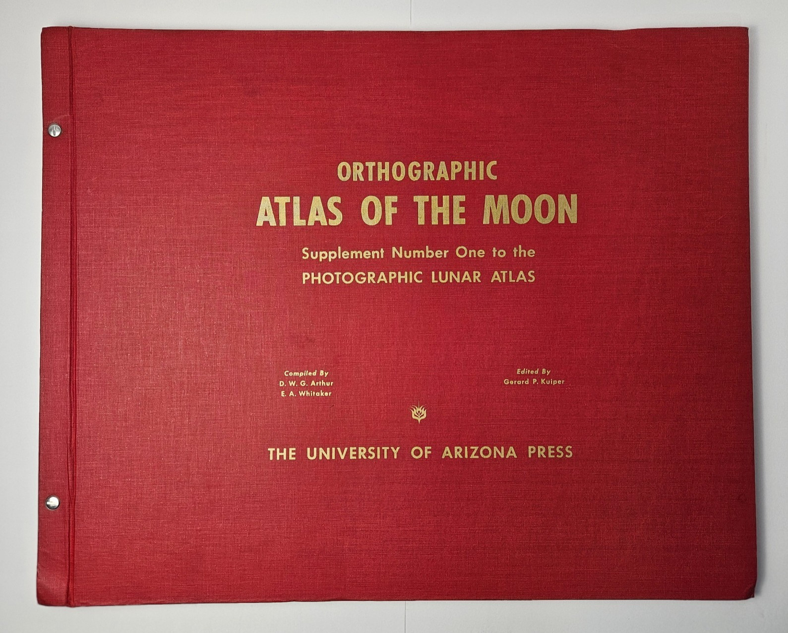 Orthographic Atlas of the Moon - Supplement Number One (Parts 1 and 2)