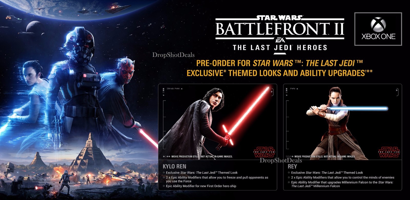 Star Wars Battlefront 2 (XBOX) Pre-Order Bonus - Last Jedi Heroes Bonus Content