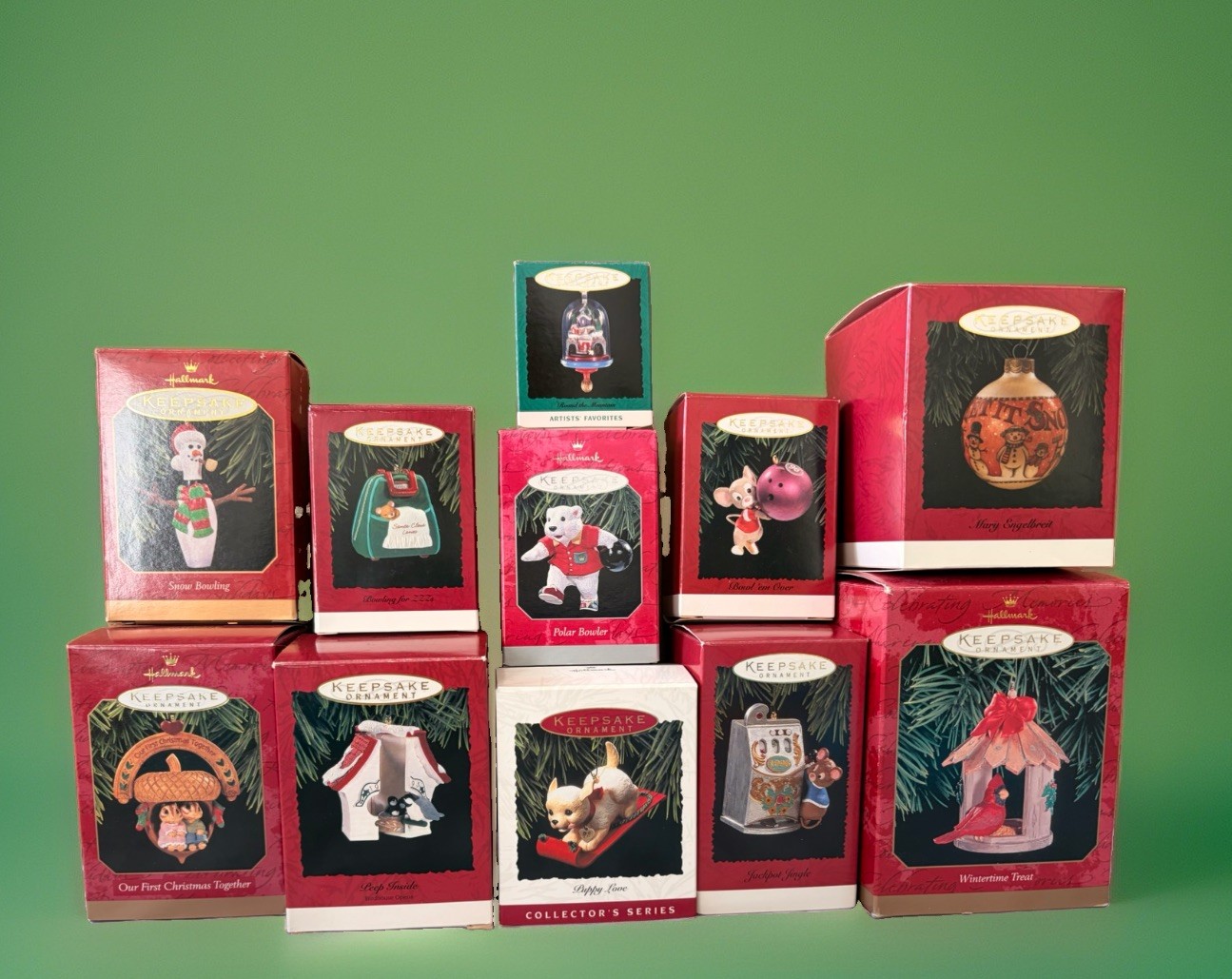 Vintage Hallmark Keepsake Ornament Mixed Lot 11pc 1990-1998 Boxed