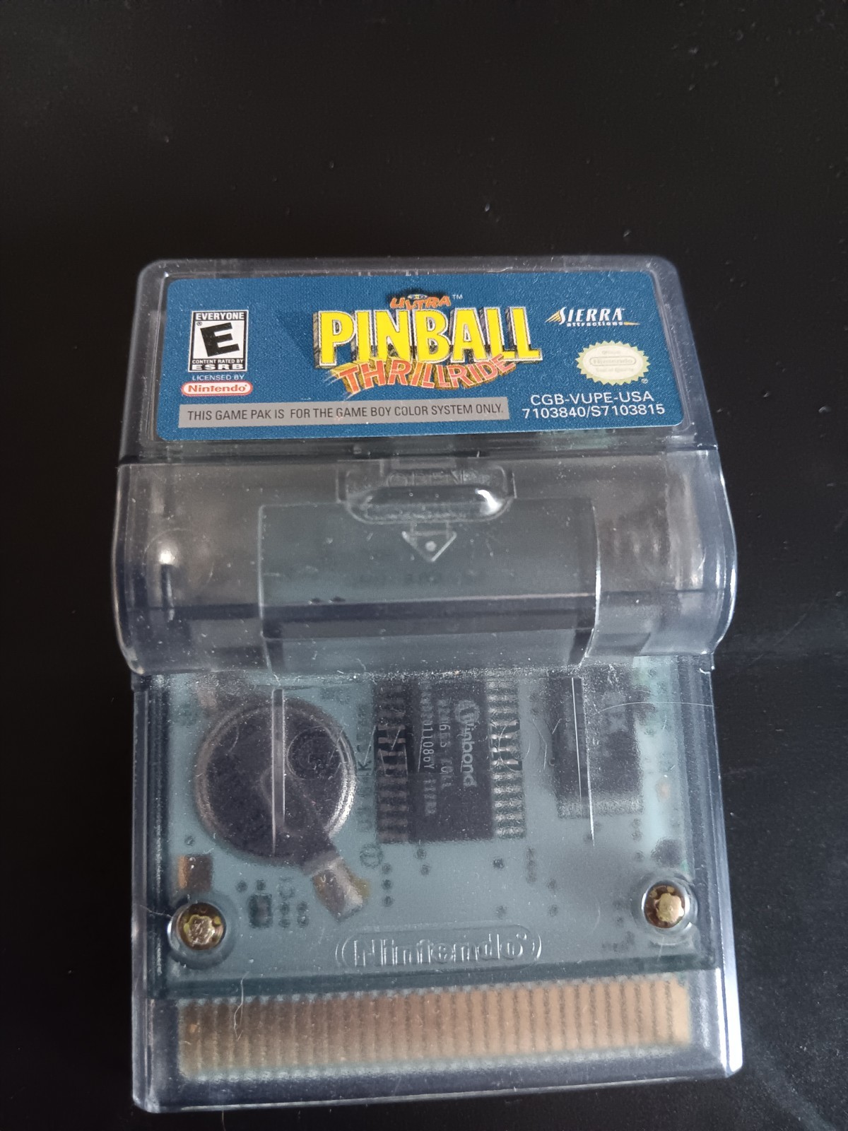 Ultra Pinball Thrillride Rumble Cartridge Only