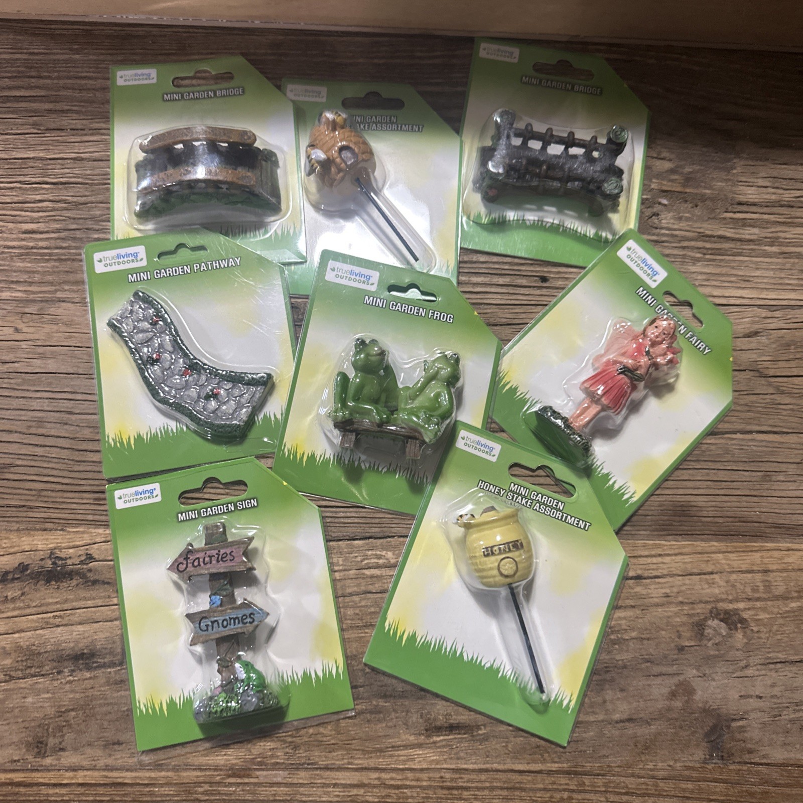 Fairy Garden Miniatures Accessories approximately 3” tall Fairies 8 Piece Lot