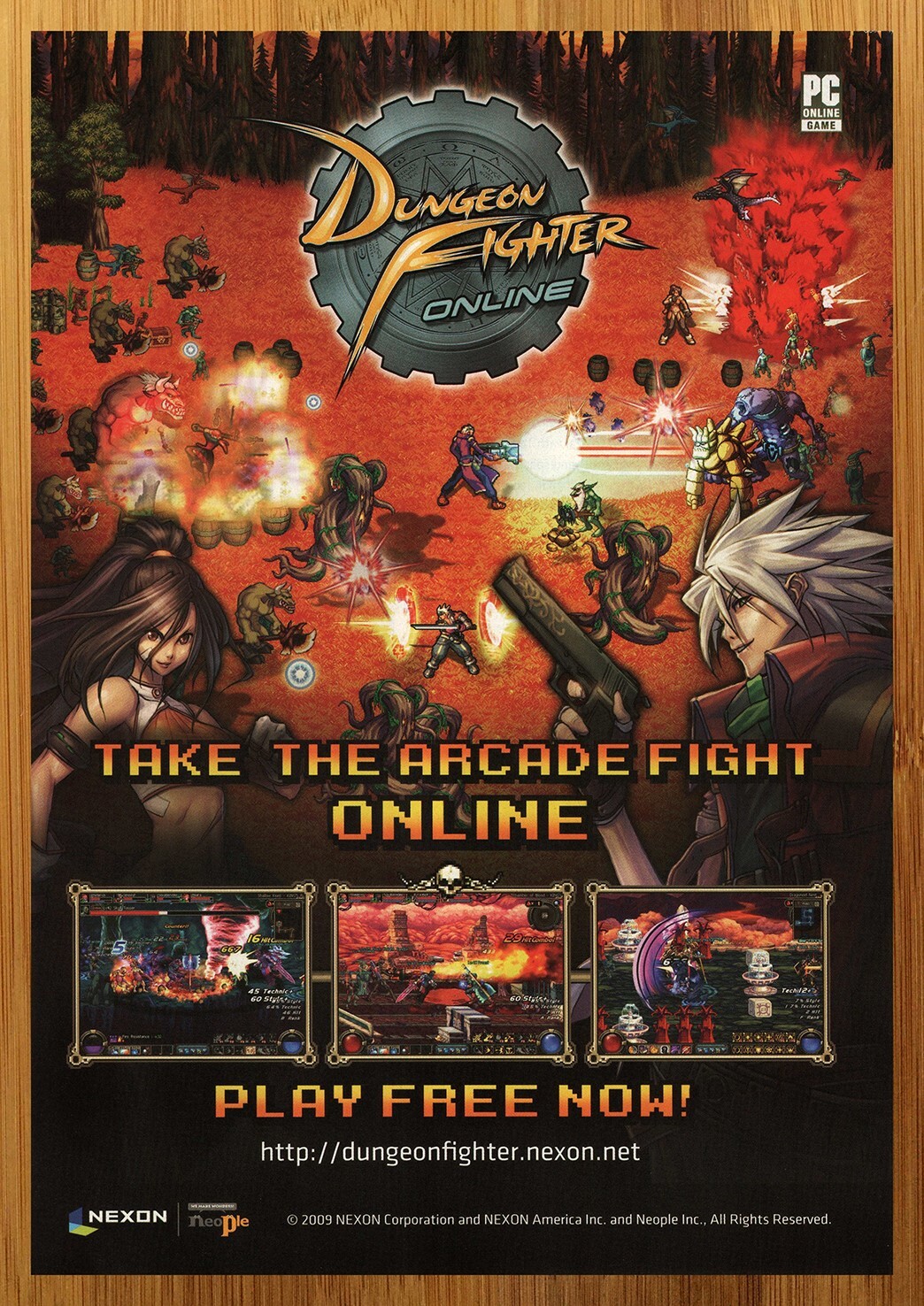 2009 Dungeon Fighter Online Vintage Print Ad/Poster Retro Video Game Promo Art