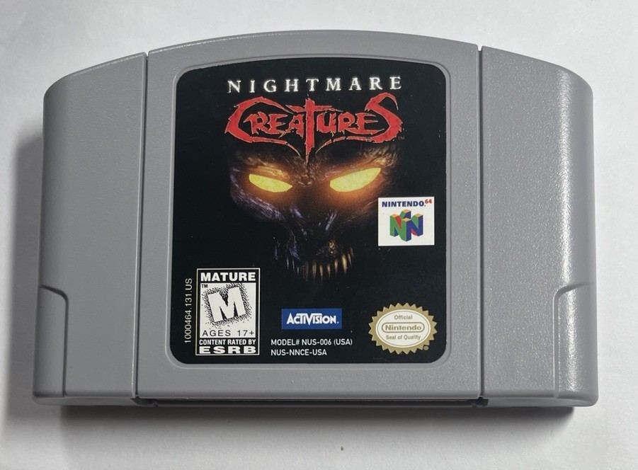 Nightmare Creatures (Nintendo 64, 1998) Authentic N64 TESTED.