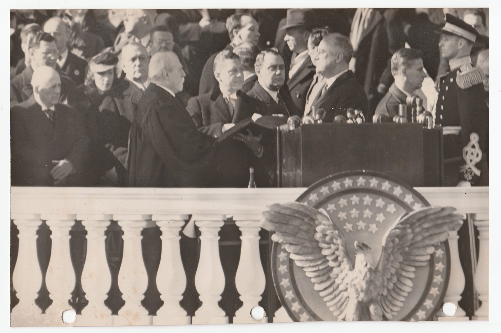 1941 Original Press Photo President Franklin Roosevelt 3rd Inaugural Address FDR