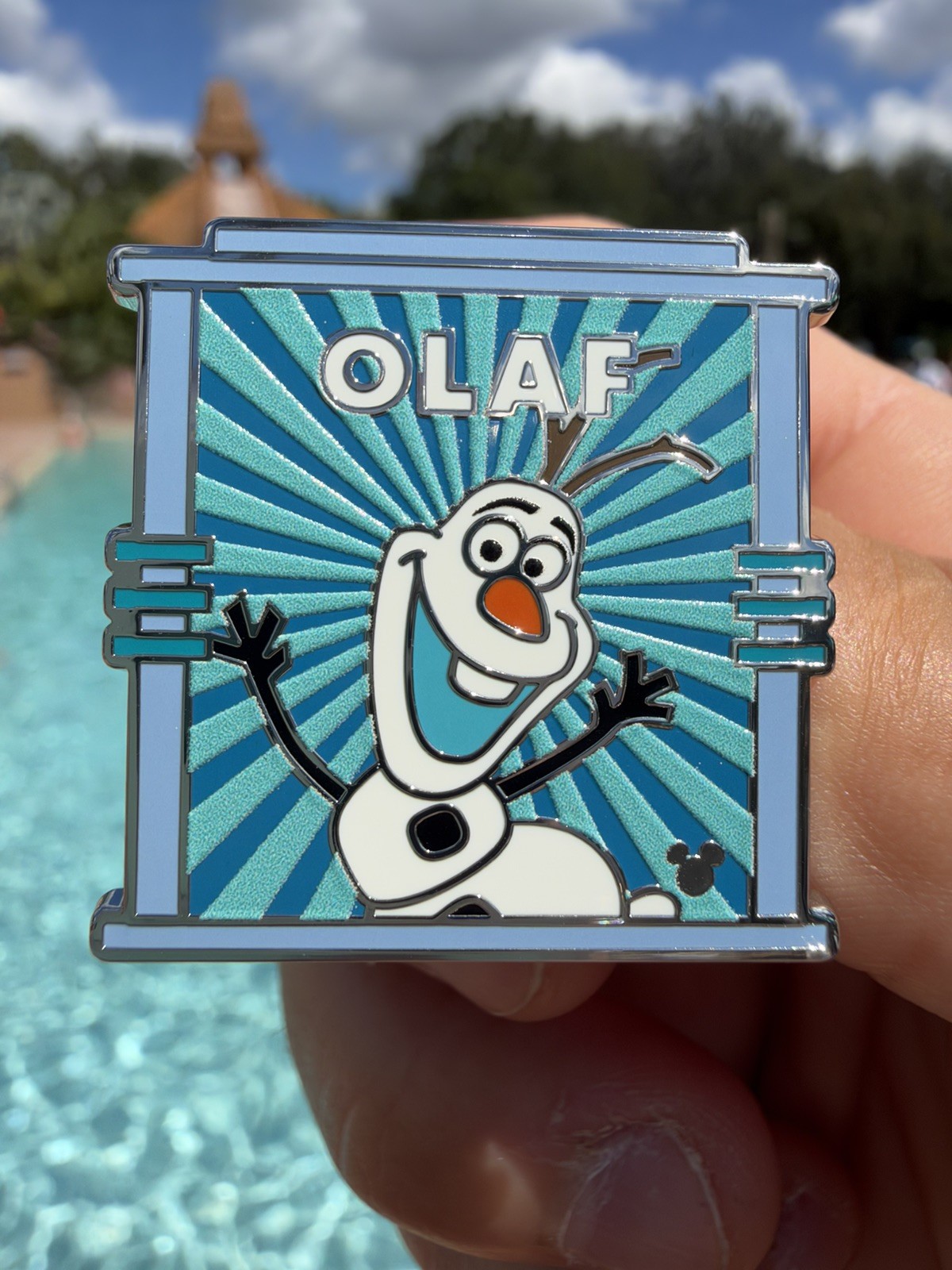 WDW Disney Mystery Pin Hidden Mickey 2026 Wave B Parking Lot Signs - Olaf