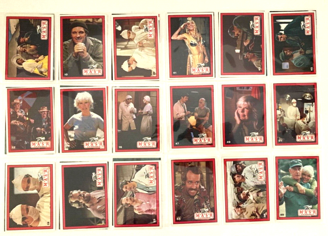 1982 Donruss  M*A*S*H Trading Cards 29/66 Partial Set MASH 20th Century