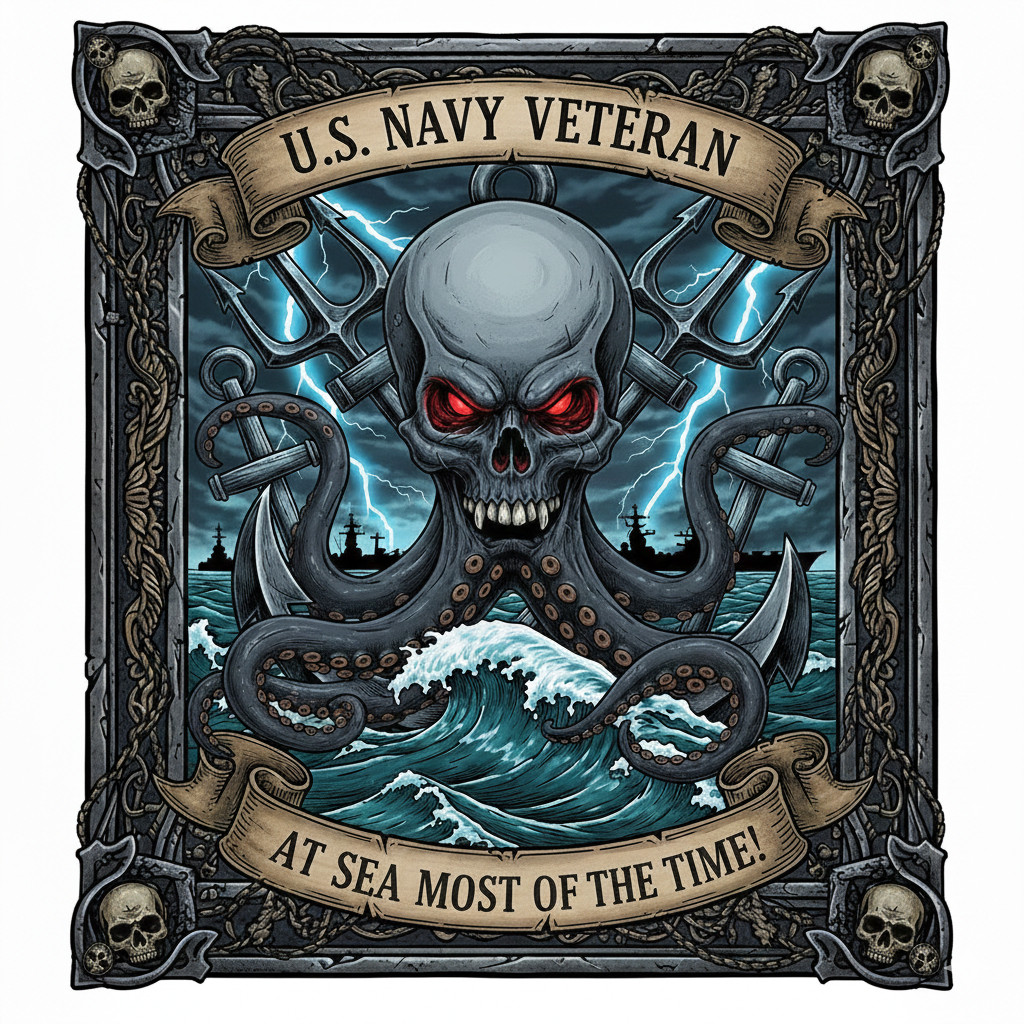 At Sea Most Of The Time US Navy Vet Prior Service Sailor Gift 5