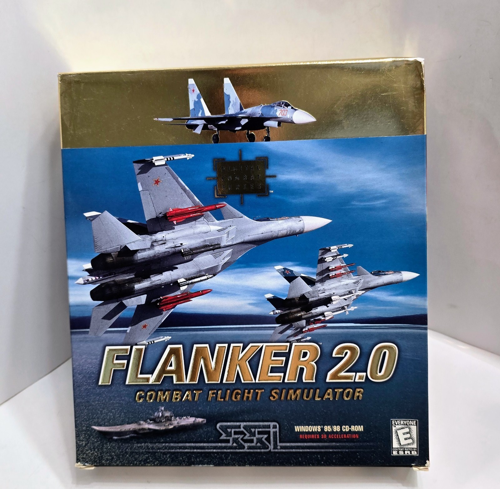 Flanker 2.0 Combat Flight Simulator PC Big Box CIB SSI Digital Combat Series
