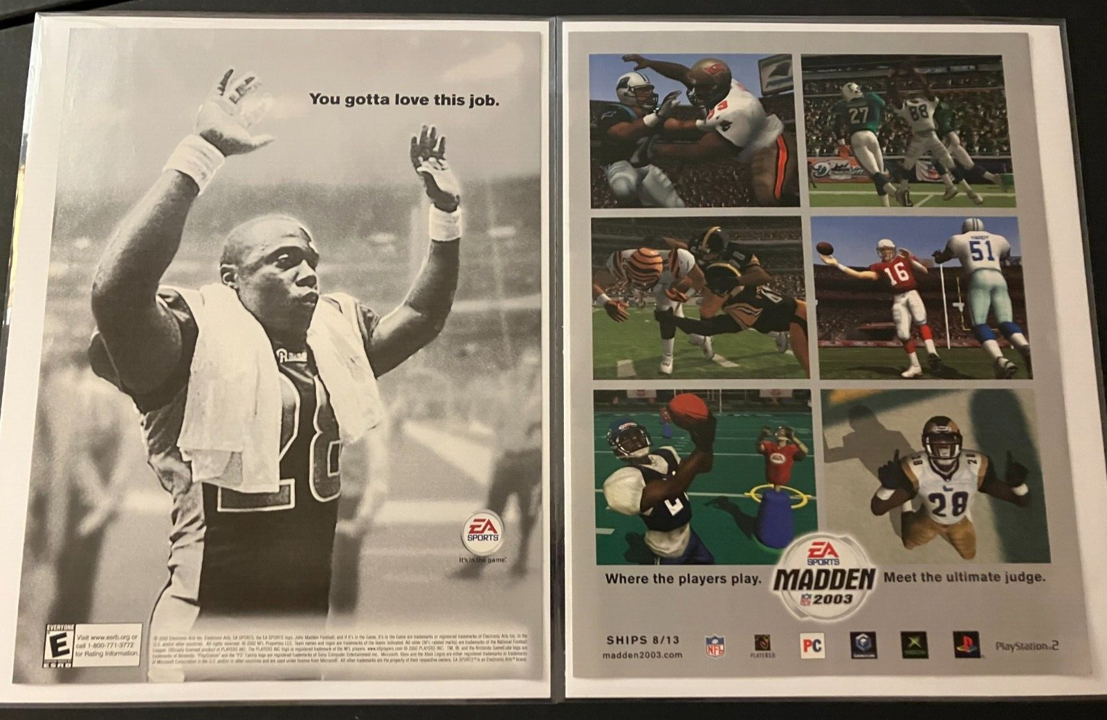 Madden NFL 2003 / Marshall Faulk - Vintage Football Gaming Print Ad Wall Art