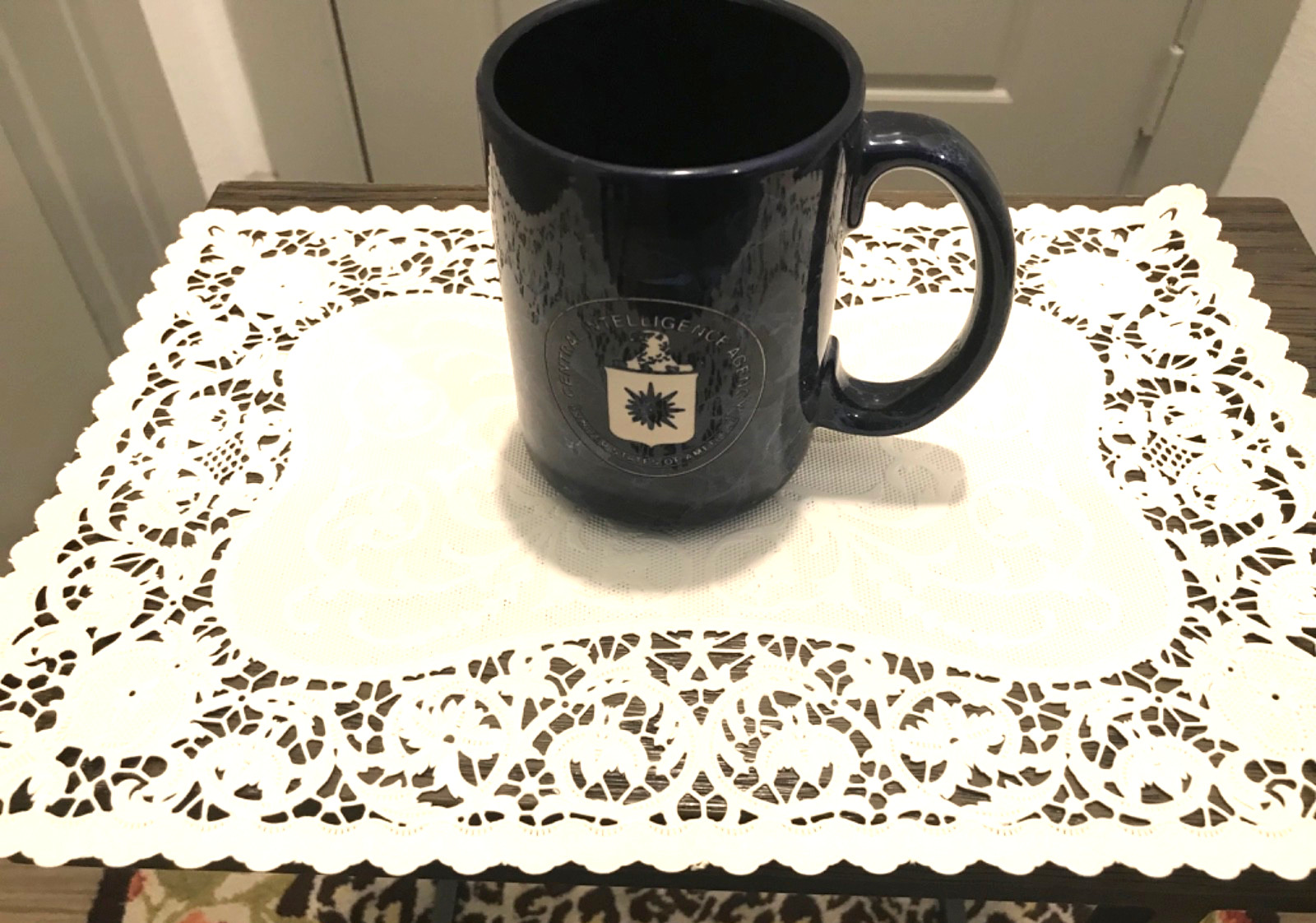 CIA Blue Mug 14 oz. Pre-owned Good Condition 