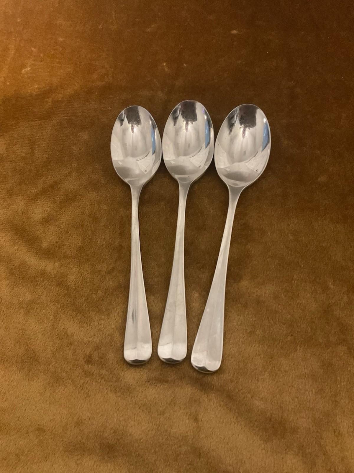 (3) Vtg Gorham COLONIAL TIPT Stainless TEASPOONS Flatware Japan 18/8