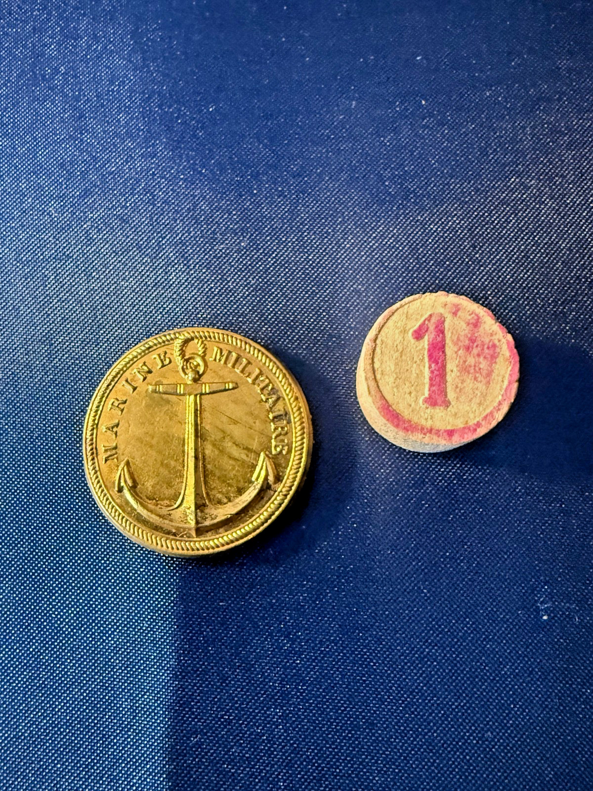 MILITARY NAVY BUTTON CONSULATE ERA 1ST EMPIRE 19TH CENTURY