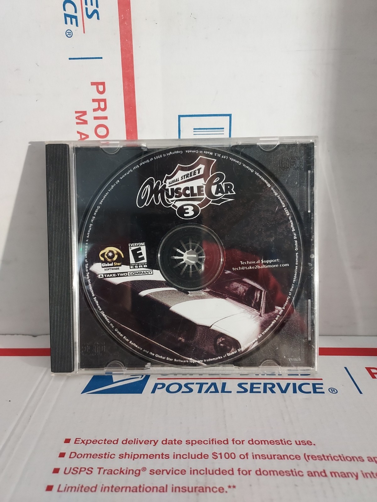 Muscle Car 3 PC CD-rom Good Used No Manual Booklet - #136