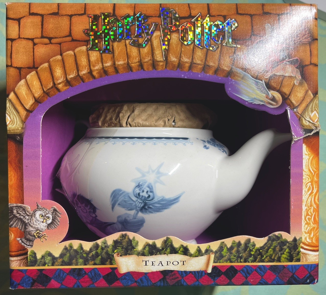Vintage Harry Potter Tea Pot by Johnson Brothers of England 2000 Never Used.