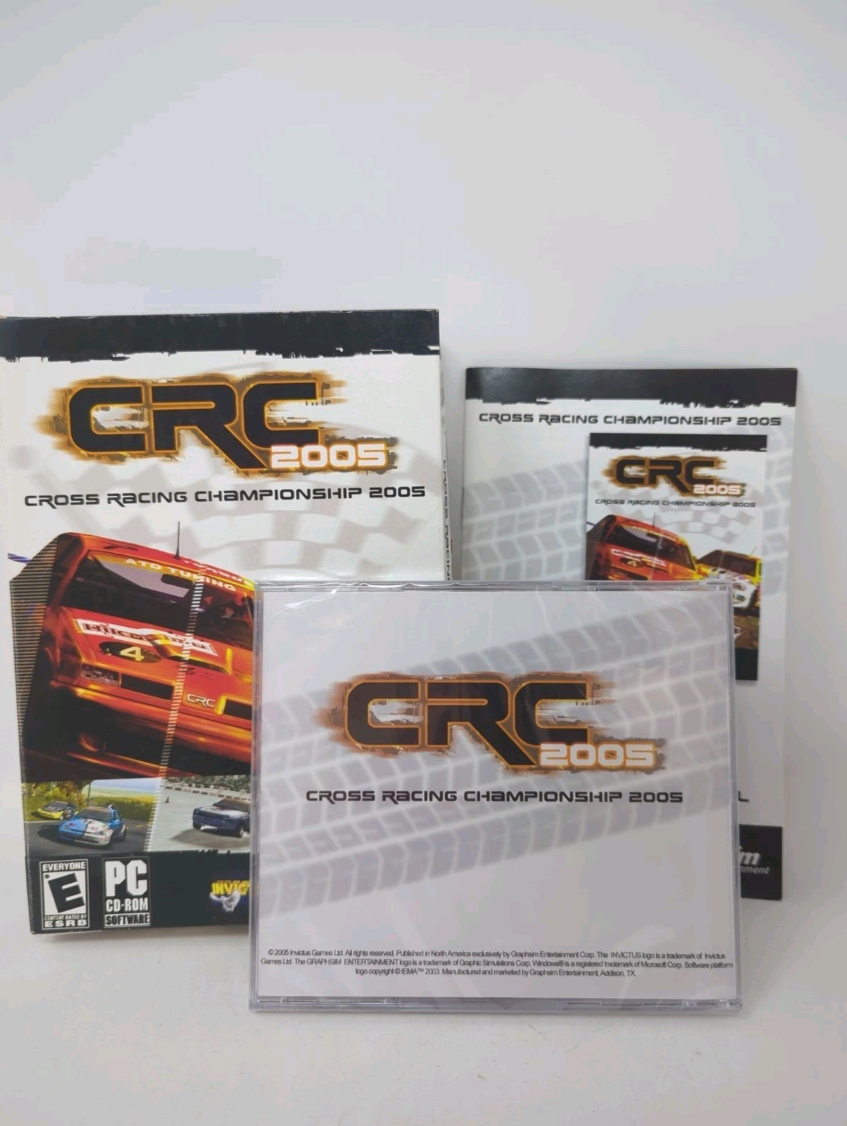 CRC 2005 Cross Racing Championship PC CD-ROM Game Small Box, Windows 98 2000 XP