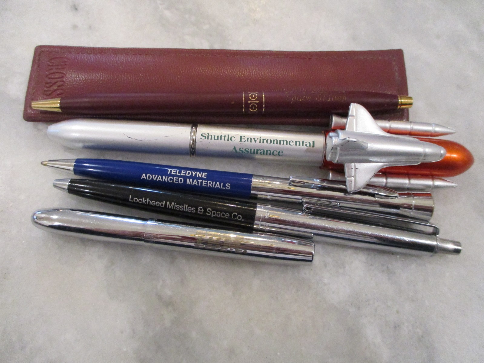 NASA SPACE SHUTTLE/STATION PEN LOT-5-IBM/LOCKHEED/TELEDYNE-PARKER/FISHER-GARLAND