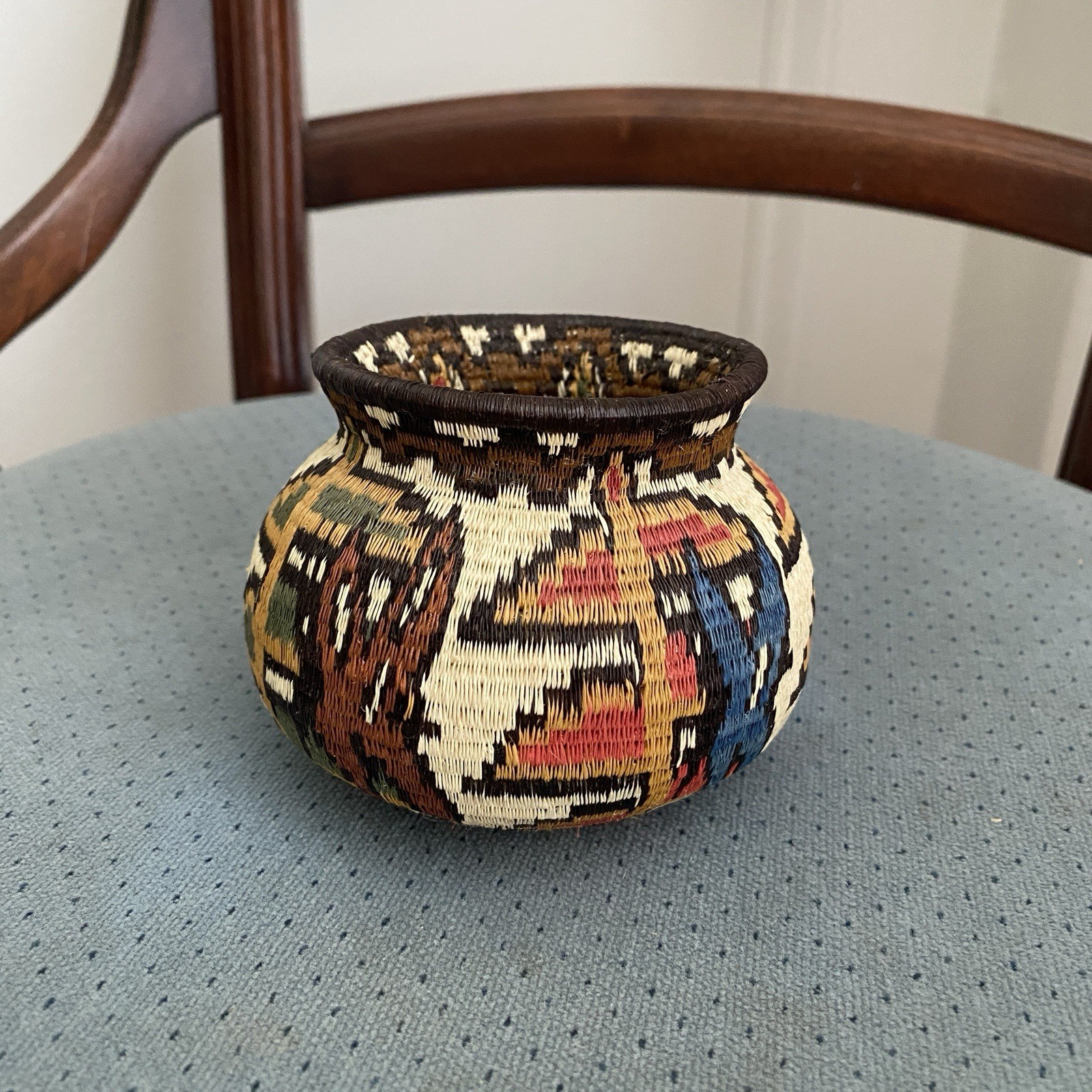 VTG Wounaan Embera Chunga Fiber and Black Palm Basket, MASTER WEAVER Quality
