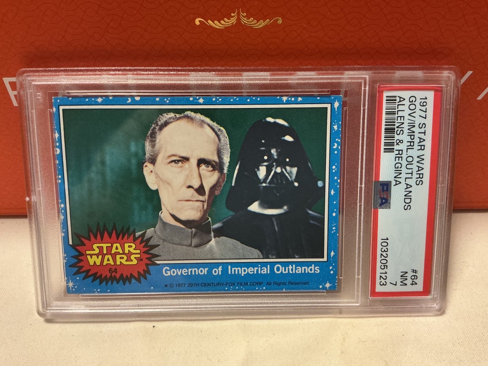 ULTRA RARE 1977 Star Wars Allens & Regina 64 NZ PSA 7 rarer ++ Scanlens Vader