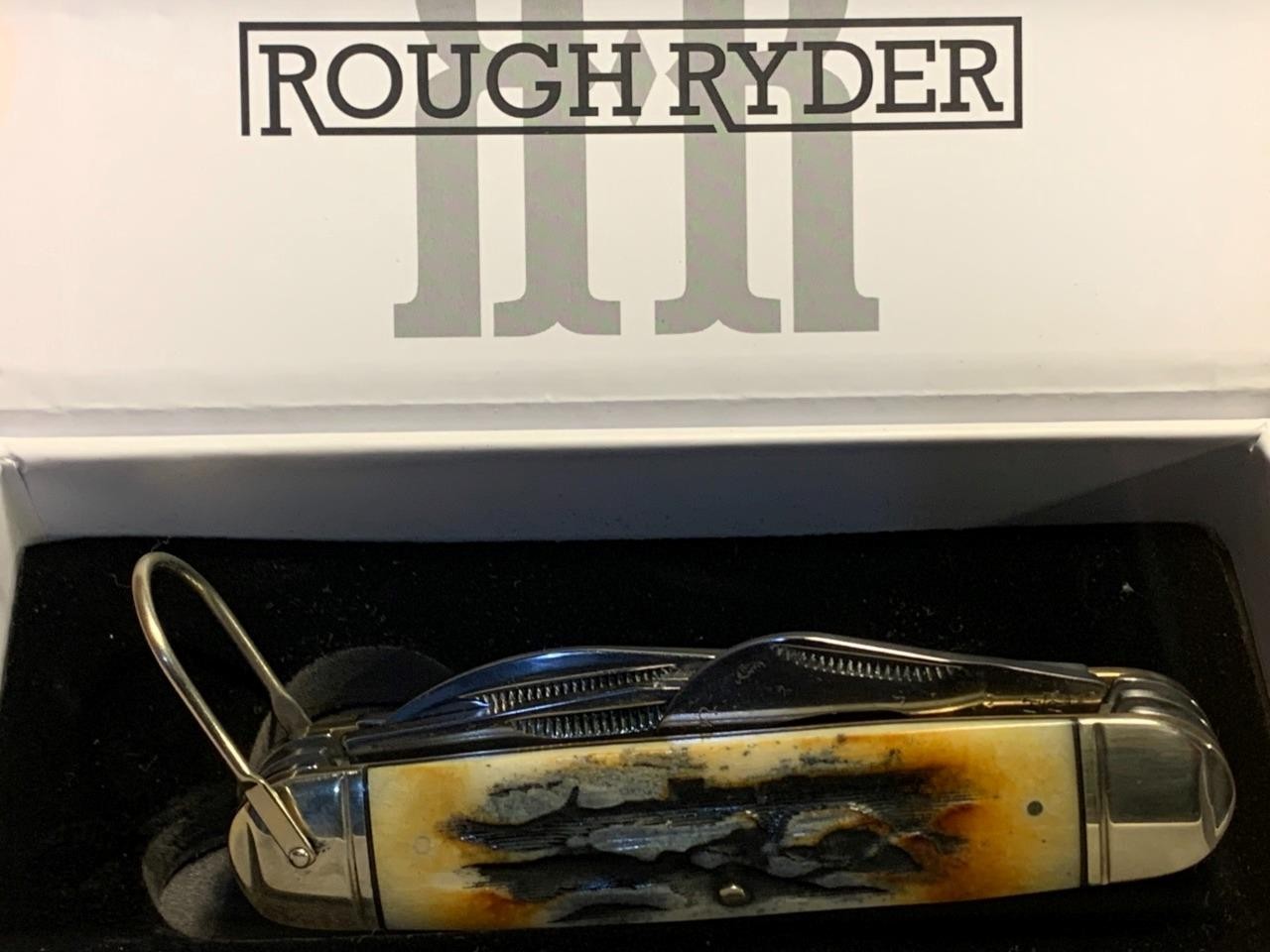 Rough Ryder Kamp King Cinnamon Carbon Steel 4 1/4