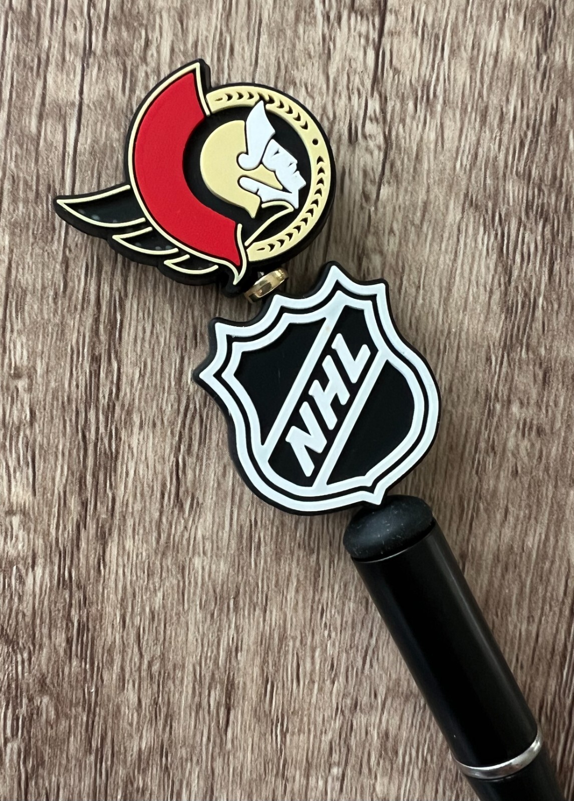 Sports Handmade beaded pens. Hockey. Collect, gifts, gift basket filler