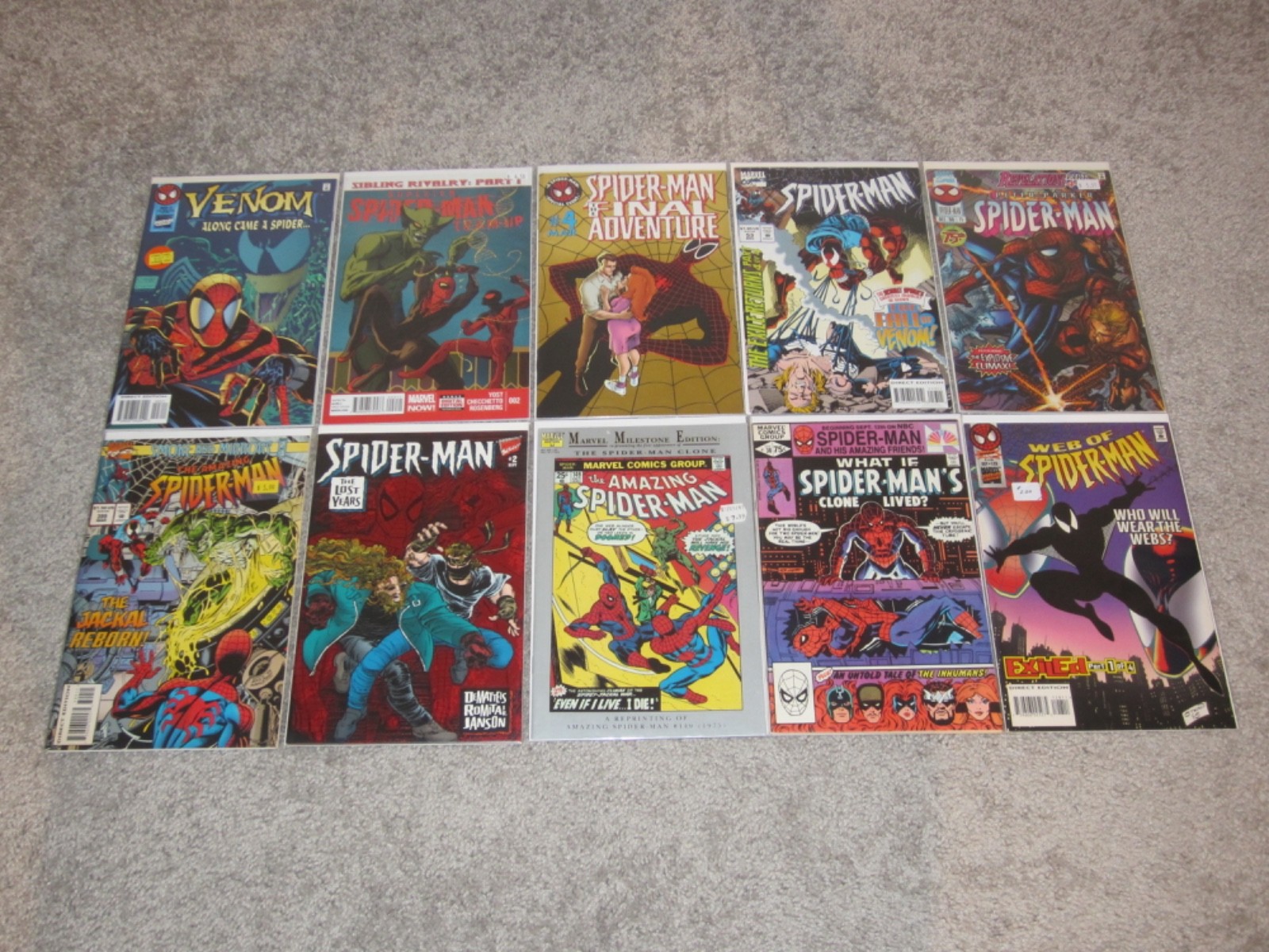 AMAZING SPIDER-MAN/SCARLET SPIDER: CLONE SAGA LOT OF 100 COMICS VF/NM BEN REILLY