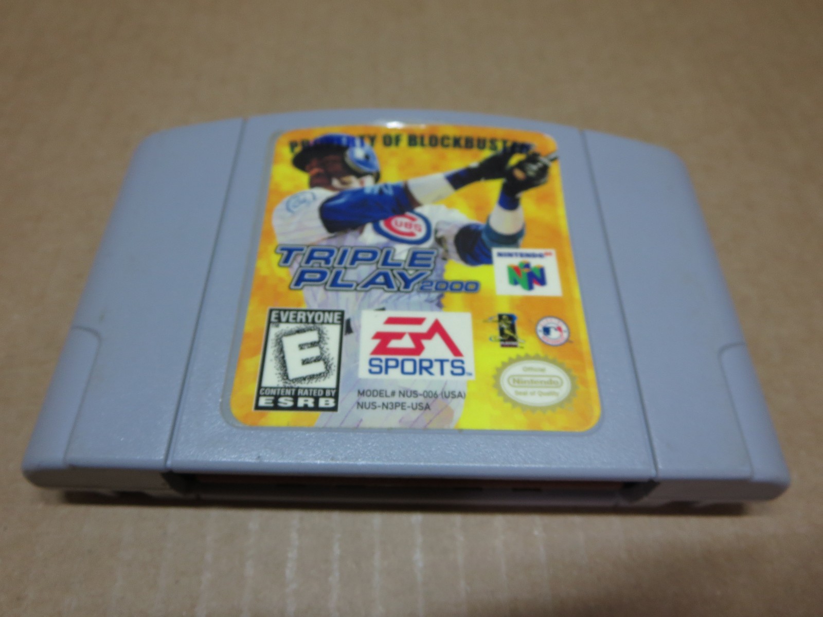 Triple Play 2000 Baseball (Nintendo 64, N64 2000) Cart Tested Works Authentic