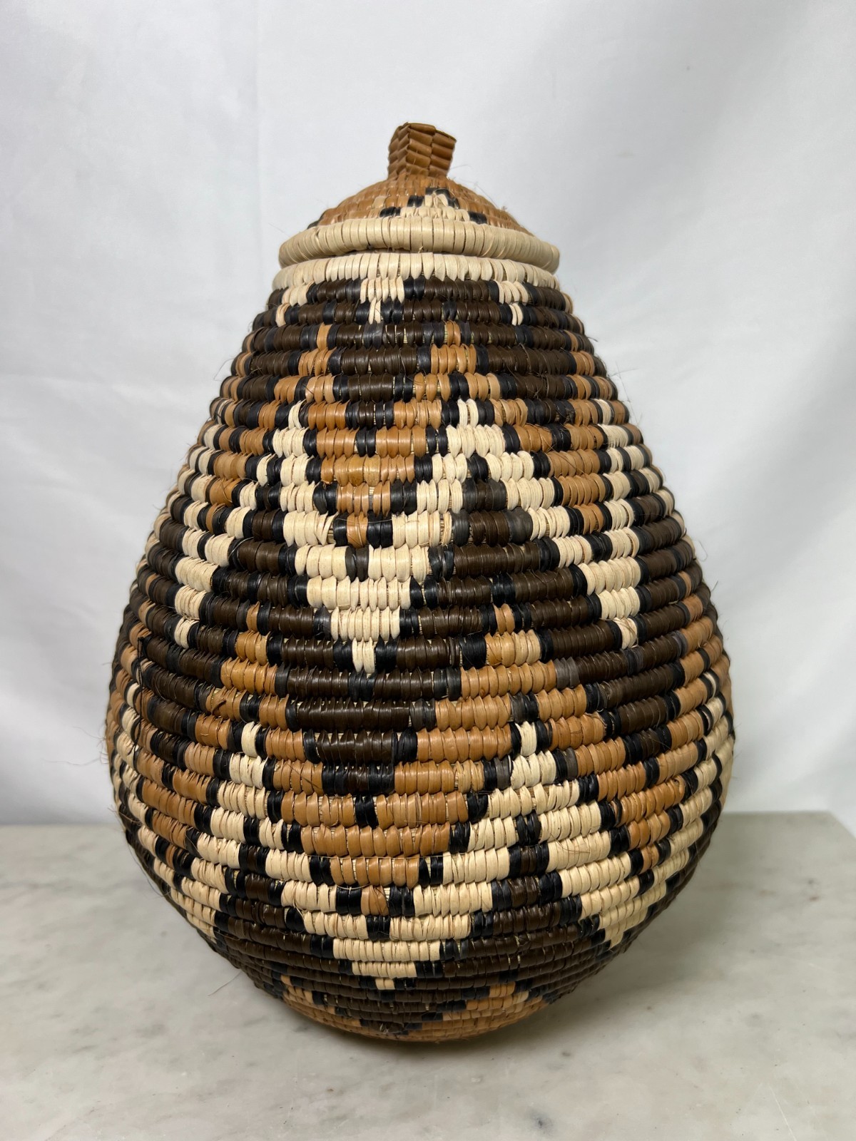 Handmade Zulu Beer Basket | Authentic African Craft  KwaZulu-Natal  12