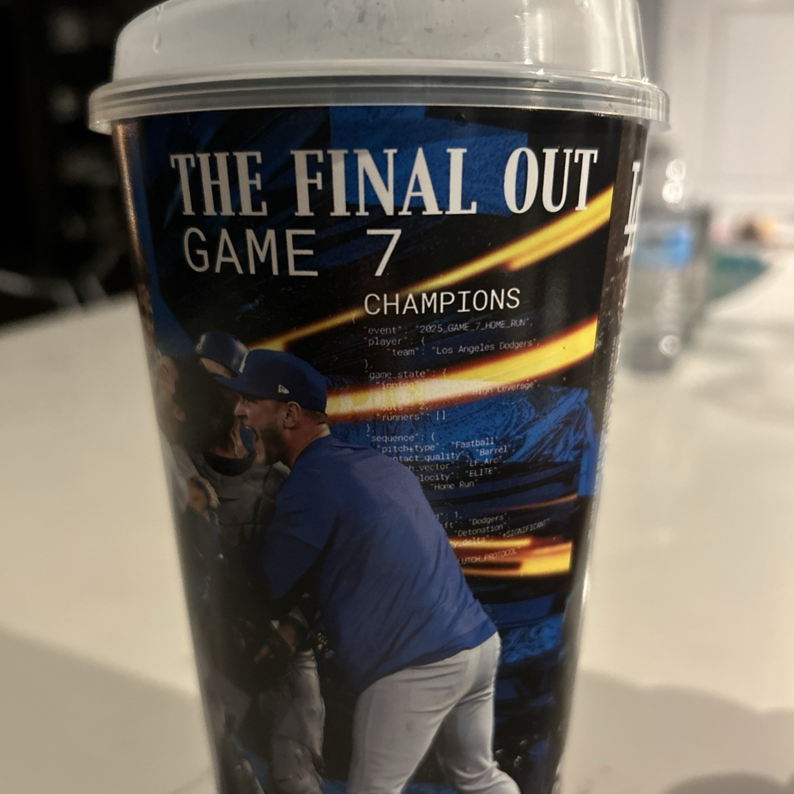 Los Angeles Dodgers Game 7 Souvenir Cup Dodger Stadium Exclusive Used