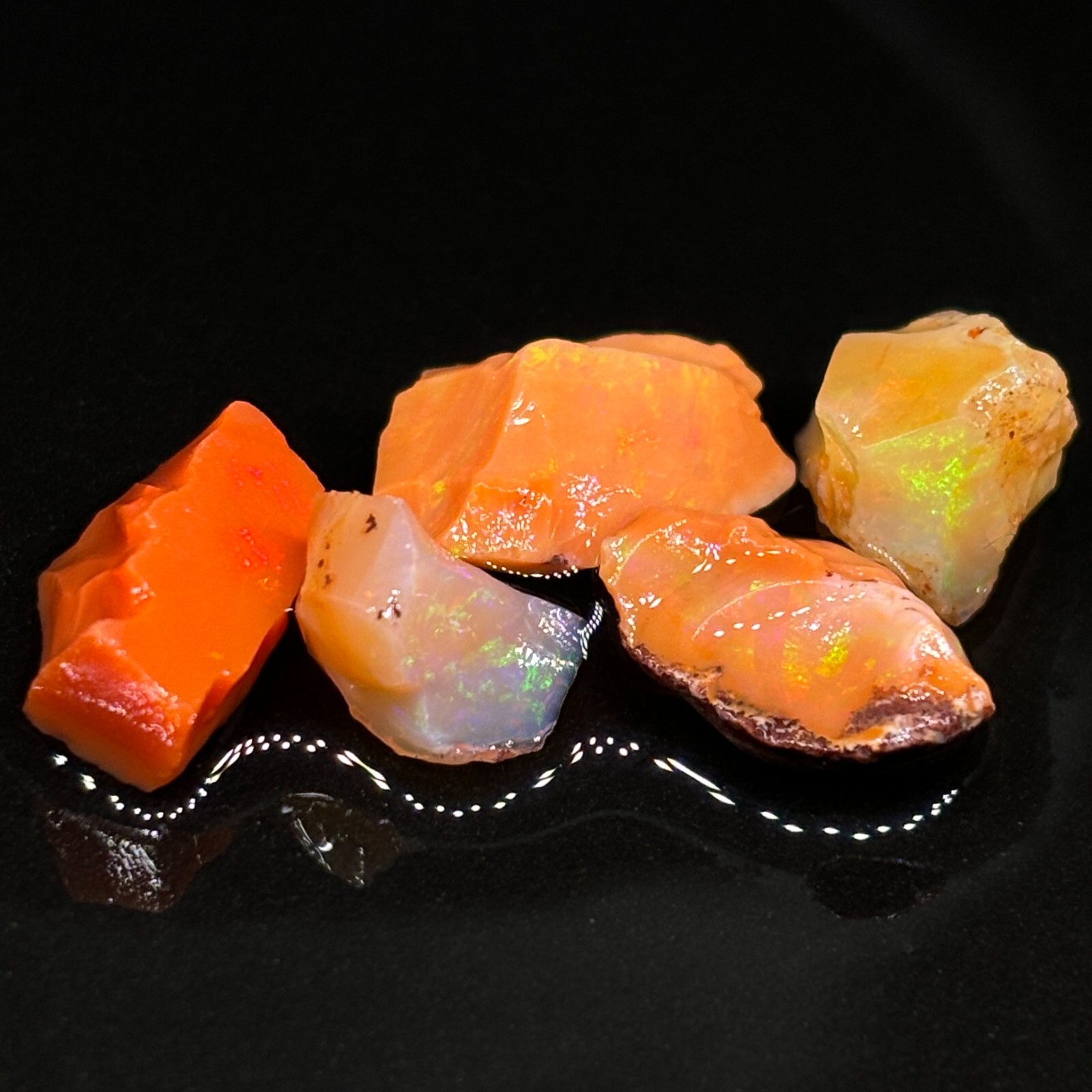 High Grade Jalisco Mexican Fire Opal Stone Parcel
