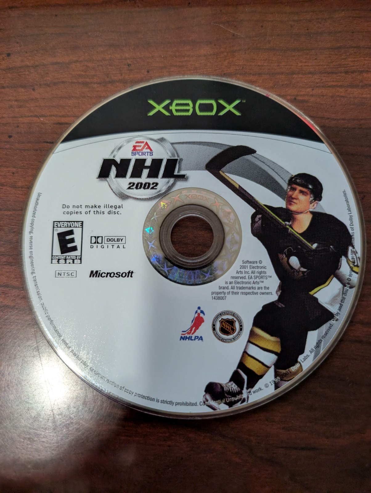 NHL 2002 (Microsoft Xbox, 2001) NO TRACKING - DISC ONLY 7221