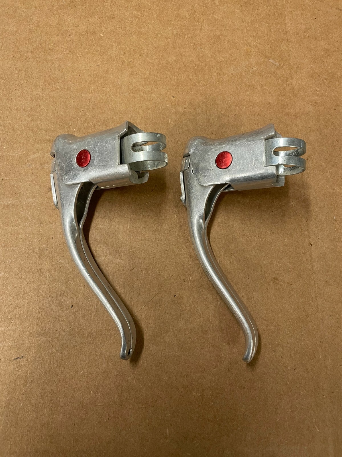 Vintage Shimano Red Ferrule Bicycle Caliper Brake Levers New Old Stock