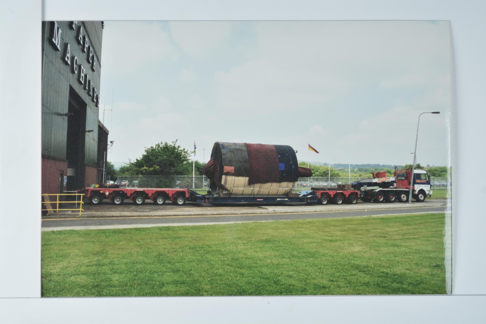 Collett Heavy Haulage Lorry Large Industrial Load Paper Machine Factory Photo
