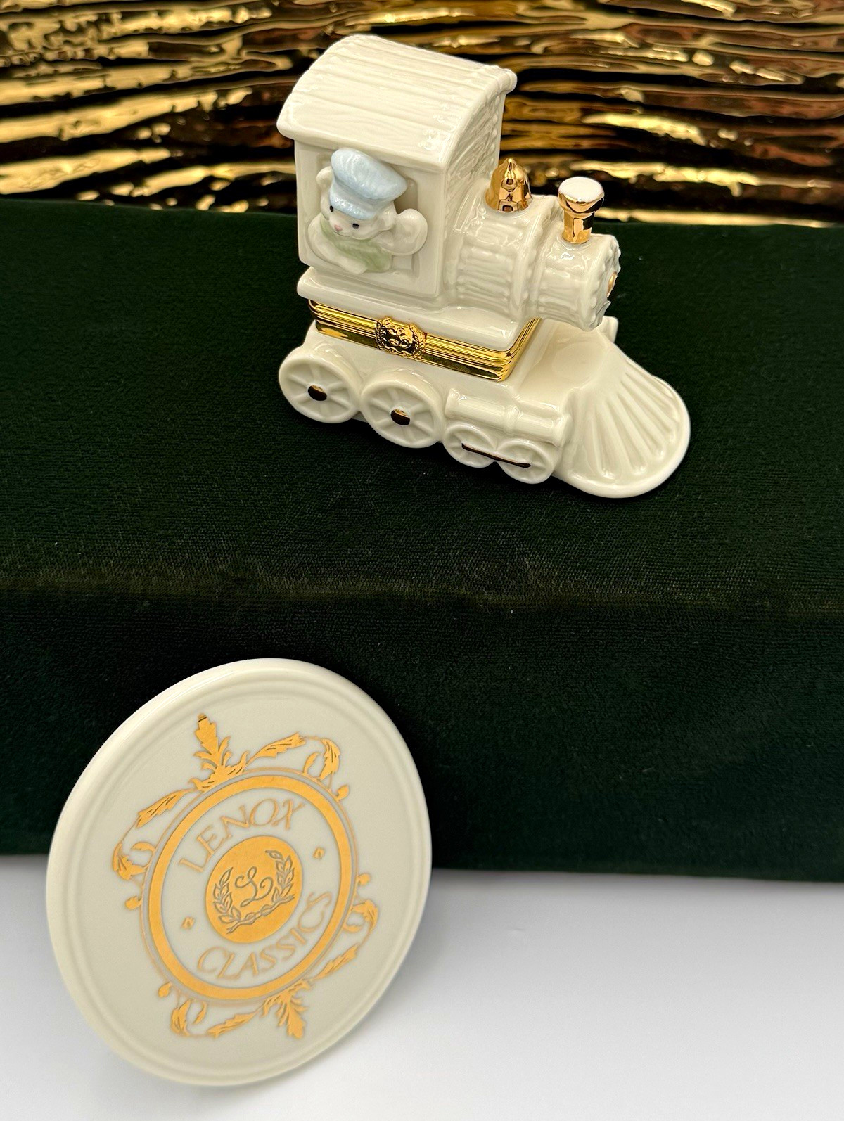 Lenox Treasures All Aboard Treasure Box - BRAND NEW with Charm/Box